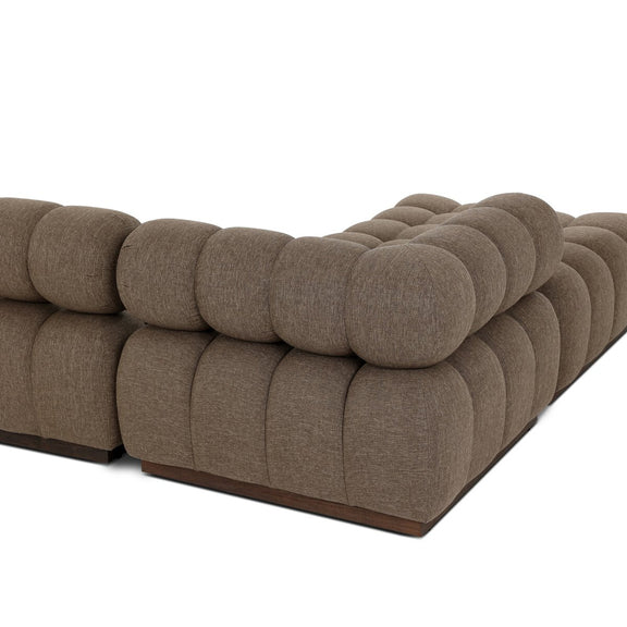 Roma Outdoor 3-Piece Sectional - Ellor Brown