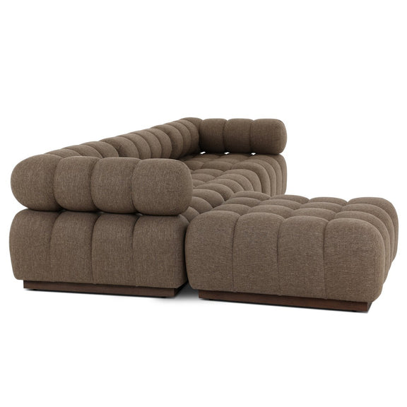 Roma Outdoor 3-Piece Sectional - Ellor Brown