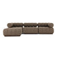 Roma Outdoor 3-Piece Sectional - Ellor Brown