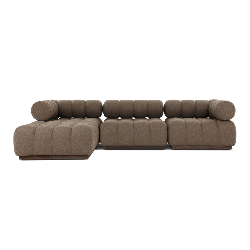 Roma Outdoor 3-Piece Sectional - Ellor Brown