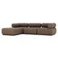 Roma Outdoor 3-Piece Sectional - Ellor Brown