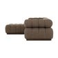 Roma Outdoor 3-Piece Sectional - Ellor Brown
