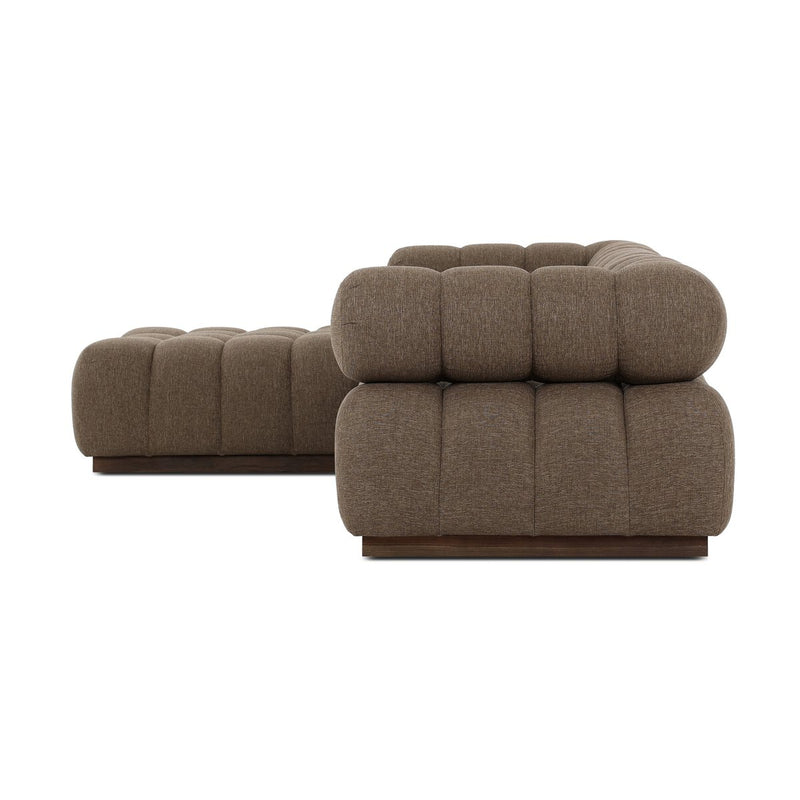 Roma Outdoor 3-Piece Sectional - Ellor Brown