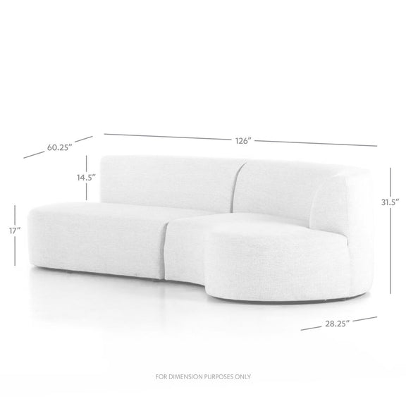 Opal Outdoor 2-Piece Sectional - Hayes Smoke