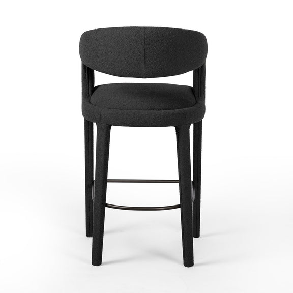 Hawkins Bar + Counter Stool - Fiqa Boucle Charcoal