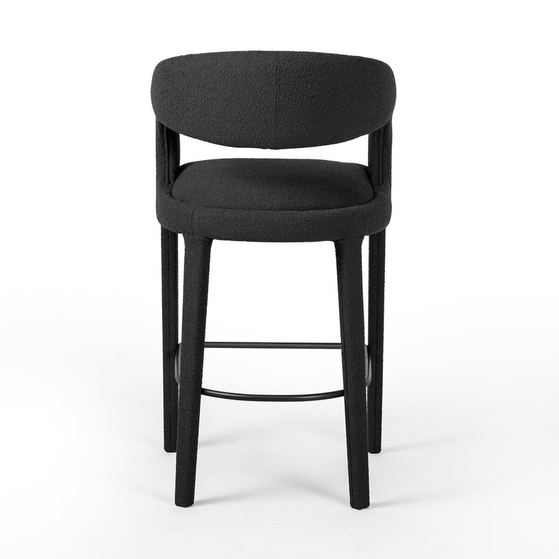 Hawkins Bar + Counter Stool - Fiqa Boucle Charcoal