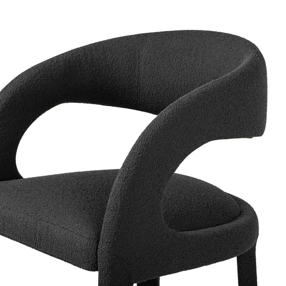 Hawkins Bar + Counter Stool - Fiqa Boucle Charcoal
