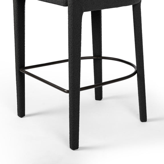 Hawkins Bar + Counter Stool - Fiqa Boucle Charcoal