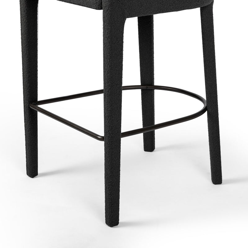 Hawkins Bar + Counter Stool - Fiqa Boucle Charcoal