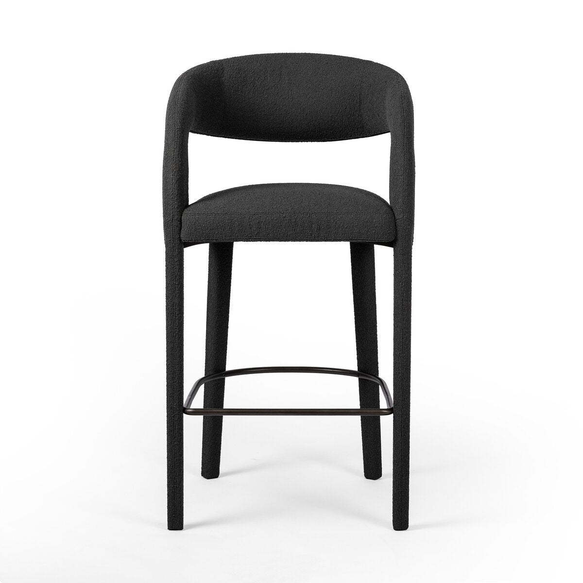 Hawkins Bar + Counter Stool - Fiqa Boucle Charcoal