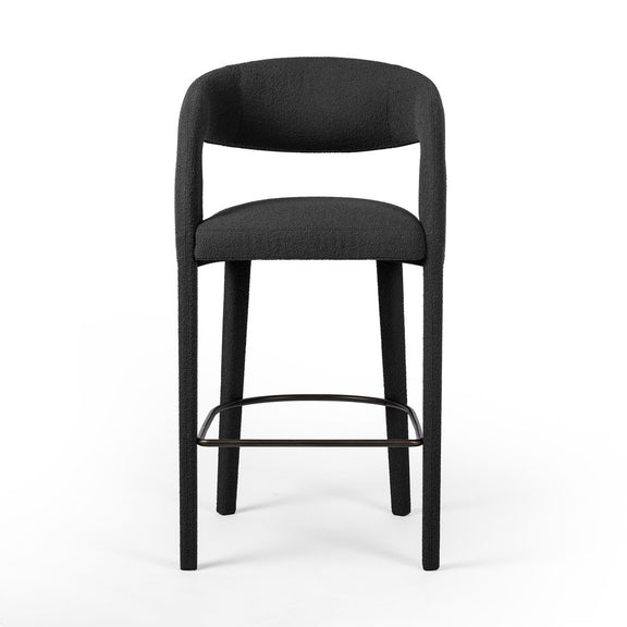 Hawkins Bar + Counter Stool - Fiqa Boucle Charcoal
