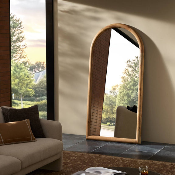 Gulliver Floor Mirror - Smoked Acacia