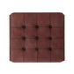 Halston Ottoman - Nubuck Burgundy
