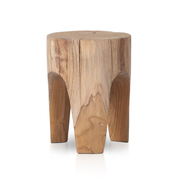 Kyra Outdoor End Table - Aged Natural Teak