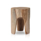 Kyra Outdoor End Table - Aged Natural Teak