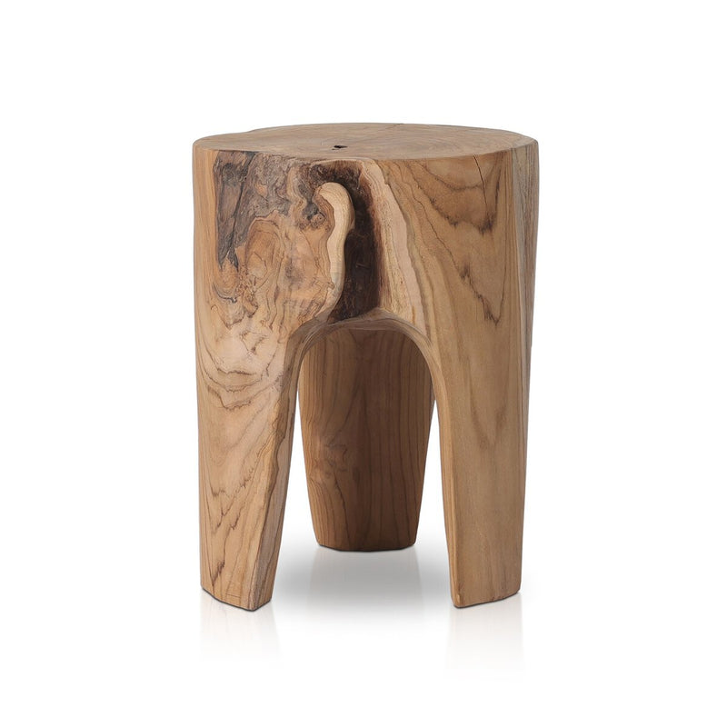 Kyra Outdoor End Table - Aged Natural Teak