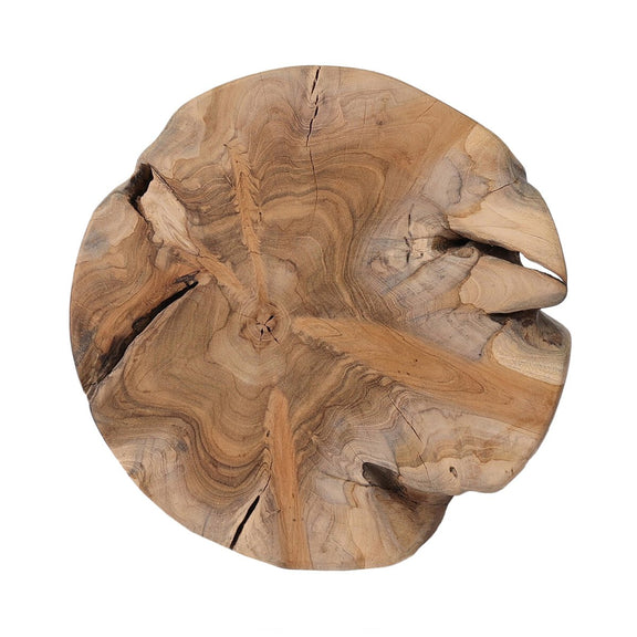 Kyra Outdoor End Table - Aged Natural Teak