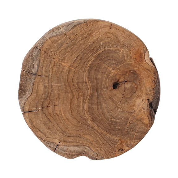 Kyra Outdoor End Table - Aged Natural Teak