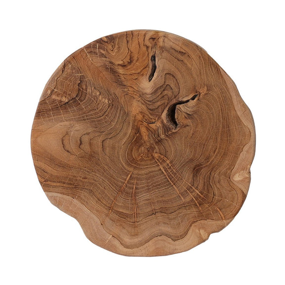 Kyra Outdoor End Table - Aged Natural Teak