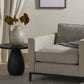 Merla Wood End Table - Black Wash Ash Veneer