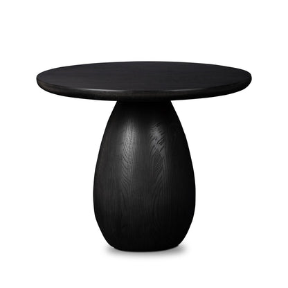 Merla Wood End Table - Black Wash Ash Veneer