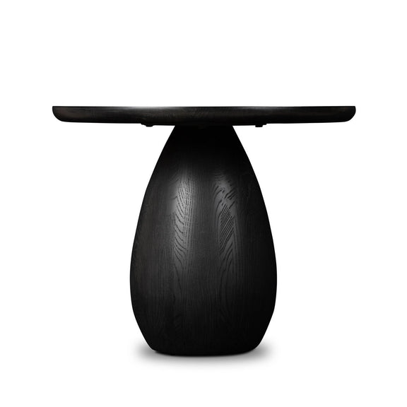 Merla Wood End Table - Black Wash Ash Veneer