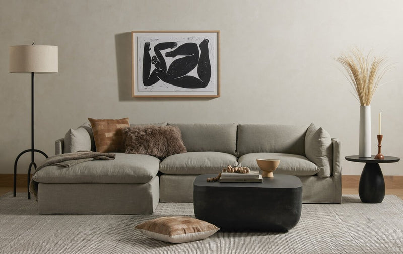 Merla Wood End Table - Black Wash Ash Veneer