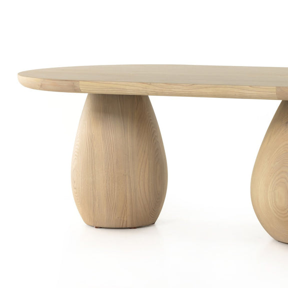 Merla Wood Coffee Table - Light Natural Ash