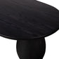 Merla Wood Coffee Table - Black Wash Ash