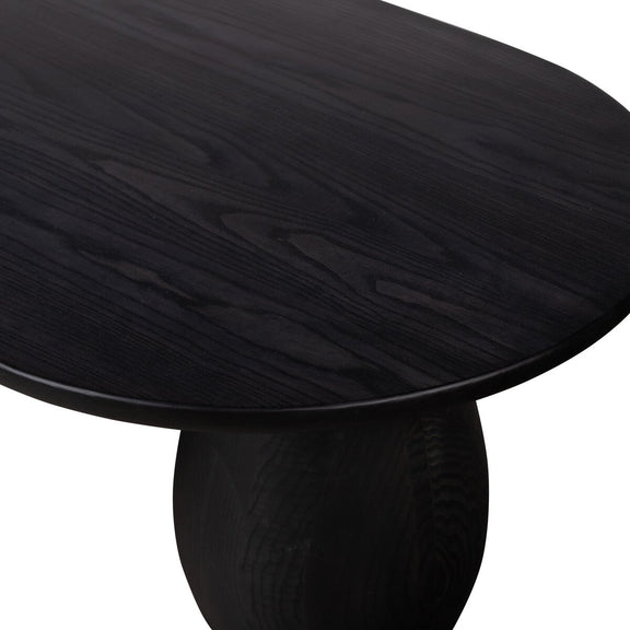 Merla Wood Coffee Table - Black Wash Ash