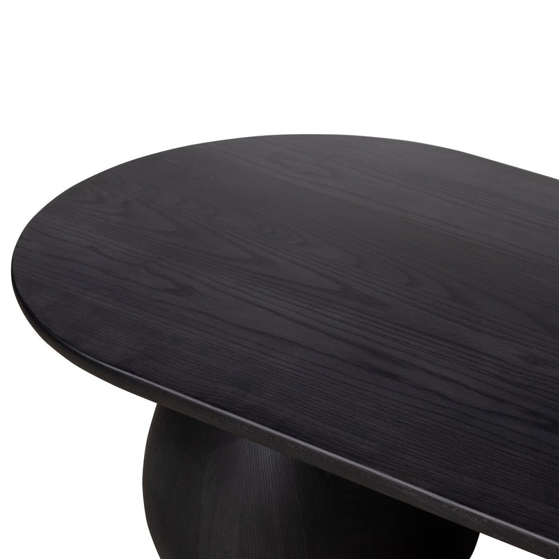 Merla Wood Coffee Table - Black Wash Ash