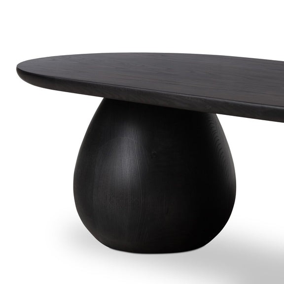 Merla Wood Coffee Table - Black Wash Ash