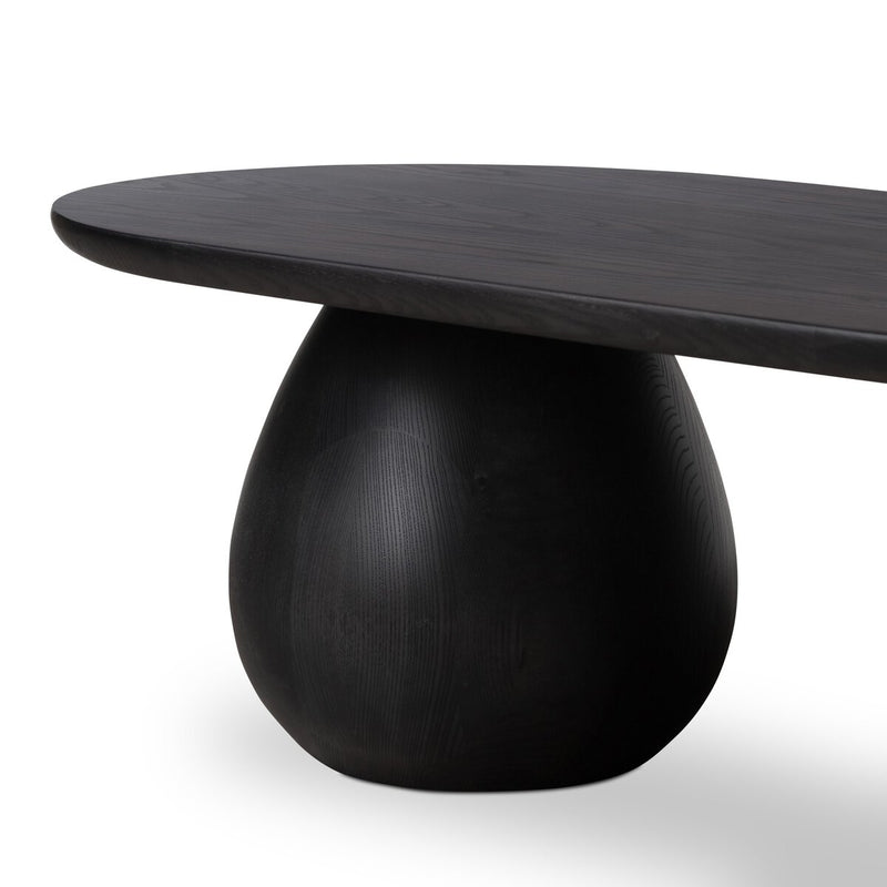 Merla Wood Coffee Table - Black Wash Ash