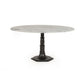 Lucy Round Dining Table - White Marble