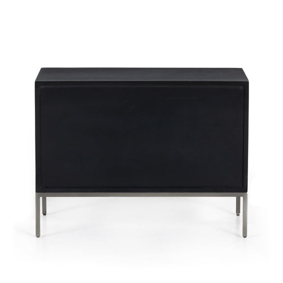 Trey Large Nightstand - Black Wash Poplar