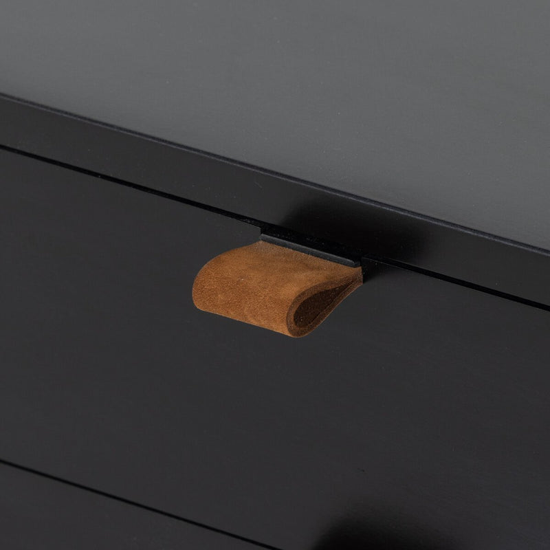 Trey Large Nightstand - Black Wash Poplar