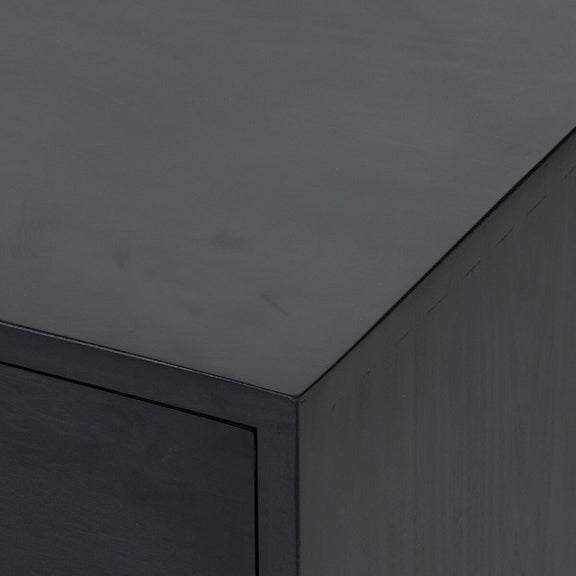 Trey Large Nightstand - Black Wash Poplar