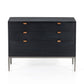 Trey Large Nightstand - Black Wash Poplar