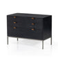 Trey Large Nightstand - Black Wash Poplar