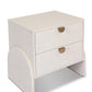 Cressida Nightstand - Ivory Painted Linen