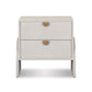 Cressida Nightstand - Ivory Painted Linen
