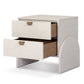 Cressida Nightstand - Ivory Painted Linen