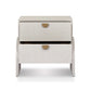 Cressida Nightstand - Ivory Painted Linen
