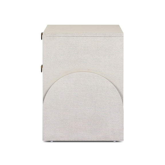 Cressida Nightstand - Ivory Painted Linen