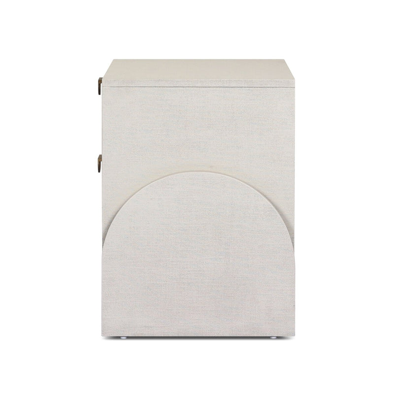 Cressida Nightstand - Ivory Painted Linen