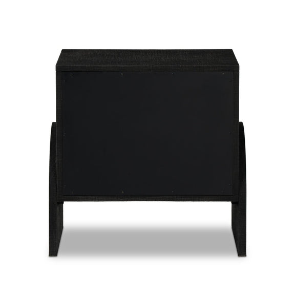 Cressida Nightstand - Black Linen