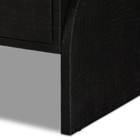 Cressida Nightstand - Black Linen
