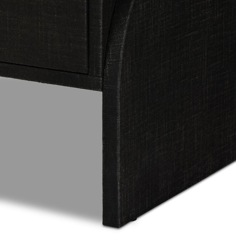 Cressida Nightstand - Black Linen