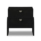 Cressida Nightstand - Black Linen