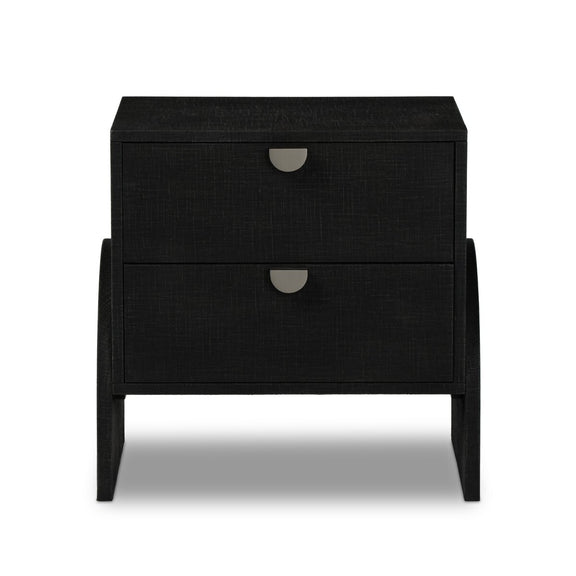 Cressida Nightstand - Black Linen